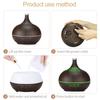 WiFi Wood Grain Aroma Diffuser, 400ML Air Atomizing Humidifier