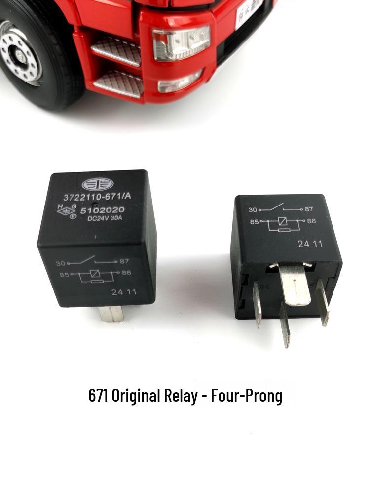Compatible with Jiefang J6 Original Relay: JH6J6P High/Low Beam Four-Pin Relay