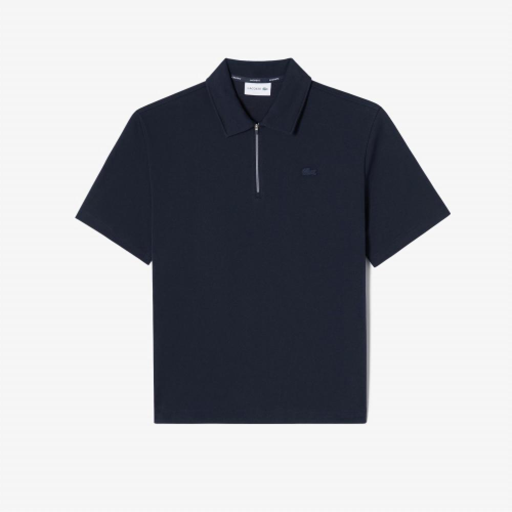 

LACOSTE Мужская толстовка с коротким рукавом на молнии до половины [Темно-синий]