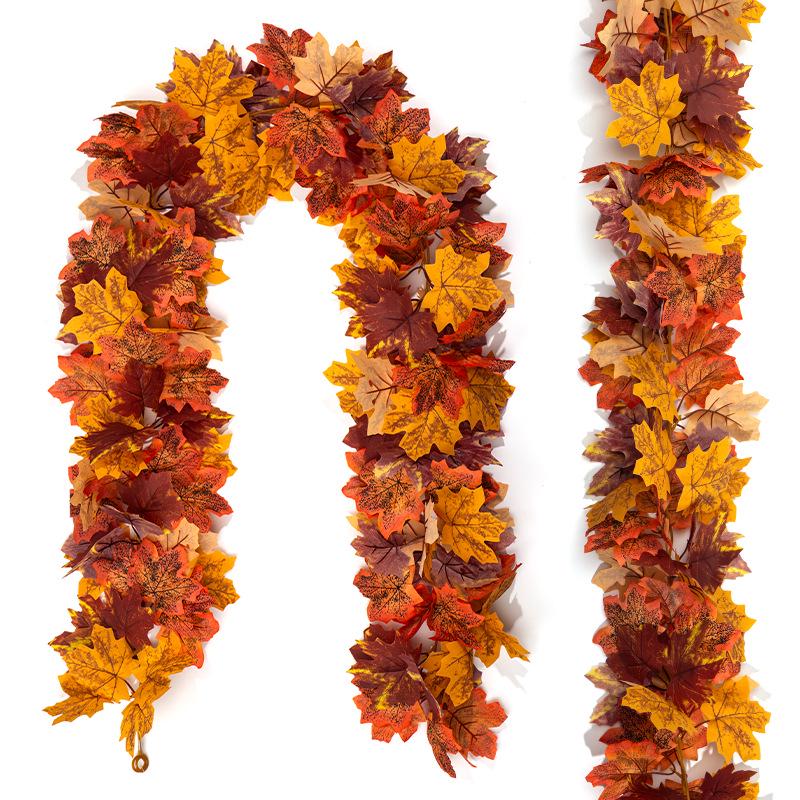 Autumn Maple Leaf Vines: Halloween & Thanksgiving Hanging Decorations