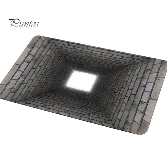 Living Room Floor Mat 3D Optical Illusion Non-Slip Vision Rug Realistic Carpet Polyester for Bedroom Bathroom Hallway Easy Care Decorative