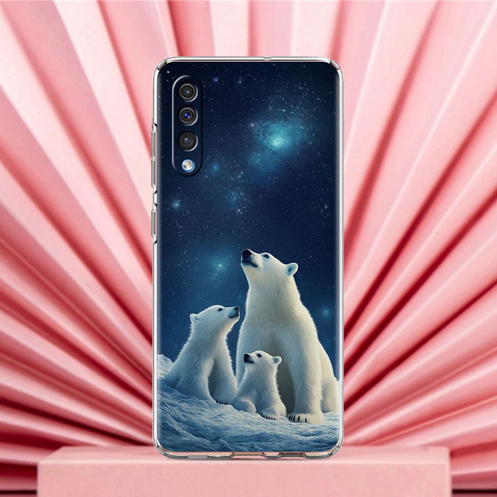 Phone Case For Samsung A56 A36 A26 A24 A16 A14 A12 A32 A50 A70 A20E A22 A40 A34 A54 A42 A52 5G A04s A06 Cover polar bear