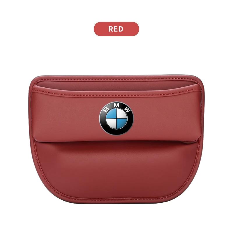 MGLWE1 Leather Car Seat Side Storage Pocket Suede Gap Filler Organizer Box for BMW E46 E85 E60 F10 E39 F30 E36 F20 E87 E90 E70 X3 X5