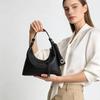 Top Layer Cowhide Shoulder Bag, High-end Women's Genuine Leather Armpit Bag, Niche Commuting Hand-held Lunch Box Dumpling Bag