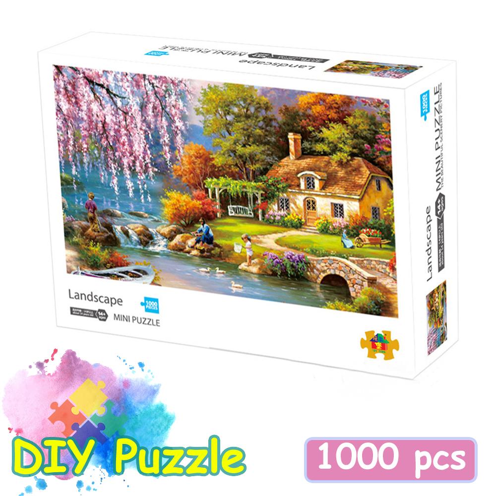 Puzzles 1000 Piece Jigsaw Puzzles for Adults Kids Classic Family Puzzle Indoor DIY Toys Birthday Gift