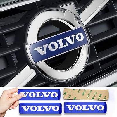 Adesivo Emblema de Grade Frontal de Carro 3D Letras Azul Preto Decoração Para XC60 XC90 S60 S80 V60 C70 S40 C30