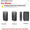 Zinc Alloy Leather Smart Car Key Fob Case Cover Chain Remote Shell Holder Protector For Mazda 3 6 Cx3 Cx30 Cx5 Cx8 Cx9 Cx50 Cx60