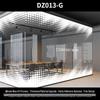 Two-way Mirror Geometric Glass Door Decorative Sticker for Office & Restaurant