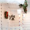 Metal Christmas Entry Doorbell Seasonal Welcome Sign Impermeable Plan Quick Arrange Gift Concept for Home Shop Decors