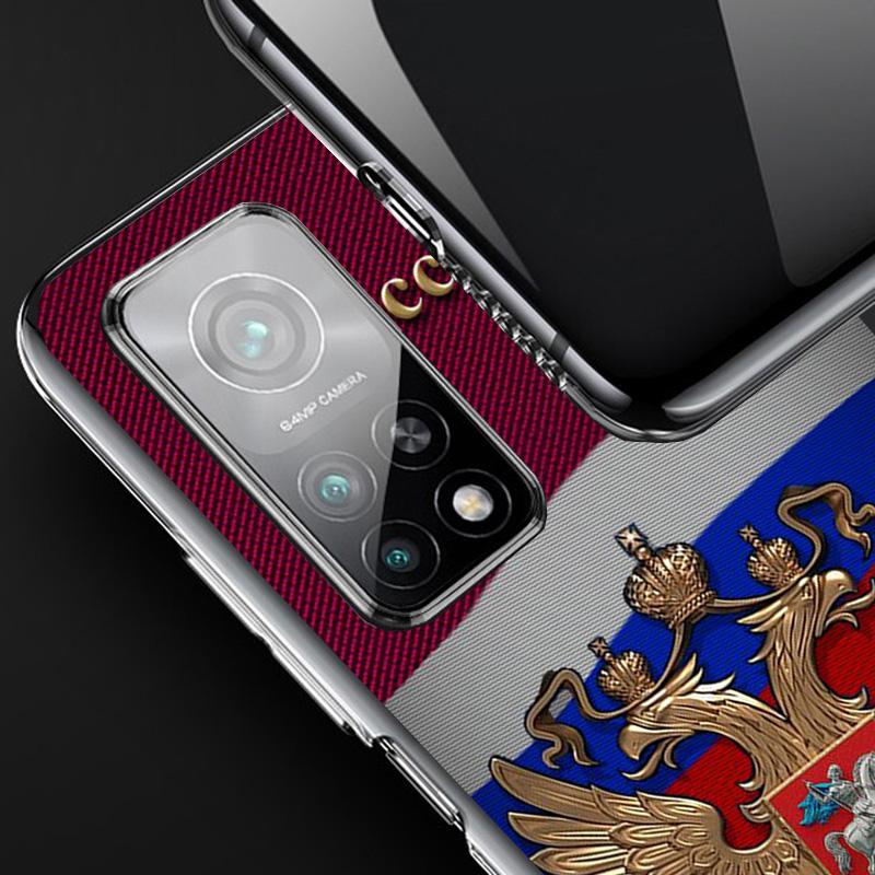 Russia Russian Flags Emblem Phone Case For Xiaomi Redmi Note 15 14 13 12S 12 11 Pro Plus 14S 11S 11E 10 10S 11T 5G Personalized