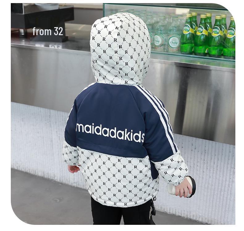 2025 Boys' Handsome Fleece-Lined Winter Parka