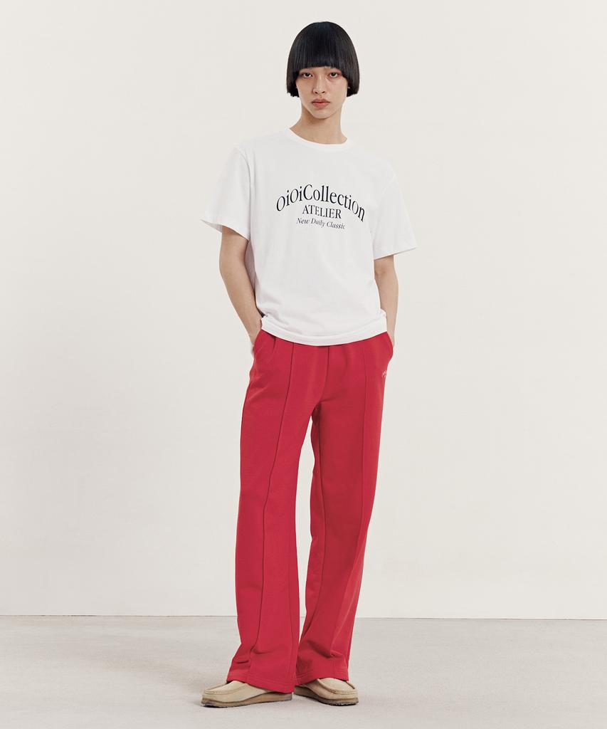 OIOI COLLECTION Atelier Wide Sweatpants_Red