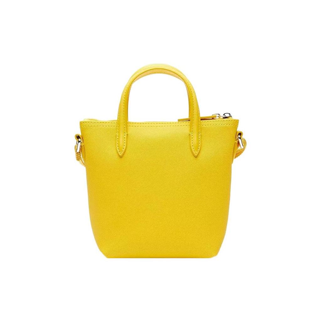Lacoste Fashion Casual Versatile PVC Tote Shoulder Crossbody Bag Small Women bags Yellow NF2609PO-1