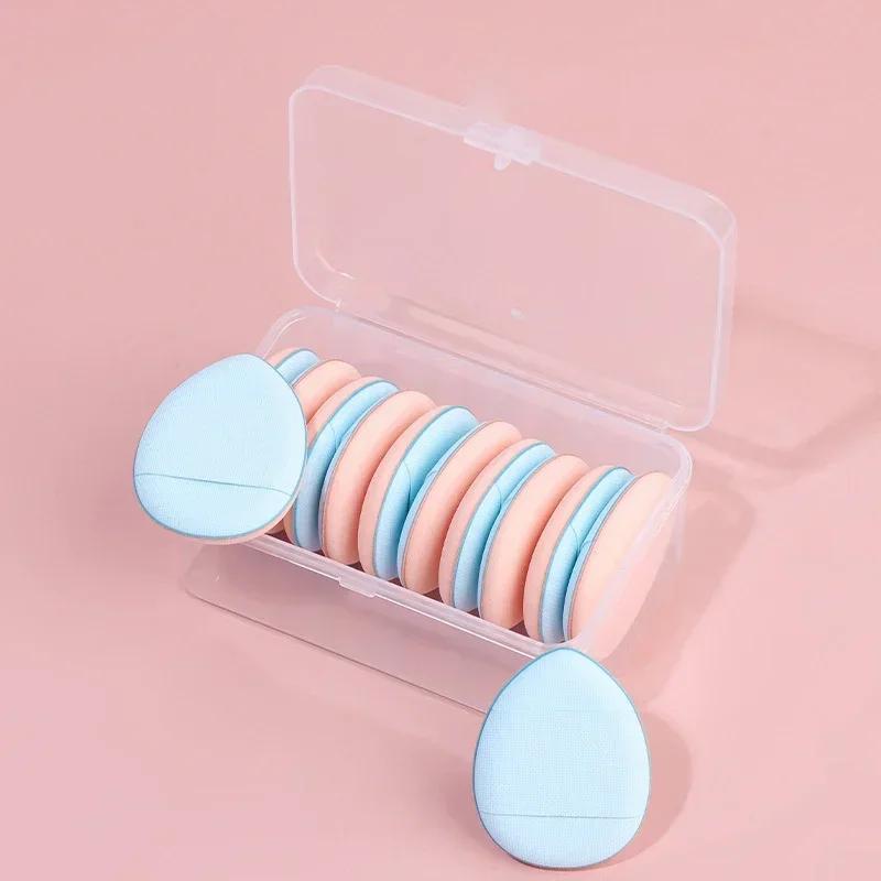 6/10Pcs Mini Finger Puff Foundation Small Air Cushion Powder Sponge Face Concealer BB Cream Cosmetic Applicator Makeup Tools