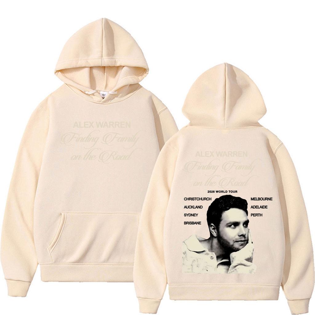 Unisex Woman'sAlex Warren Finding Family on The Road 2026 World Tour Hoodies Men Women Fashion Hip Hop Oversized Sweatshirts Hoodie Streetwear