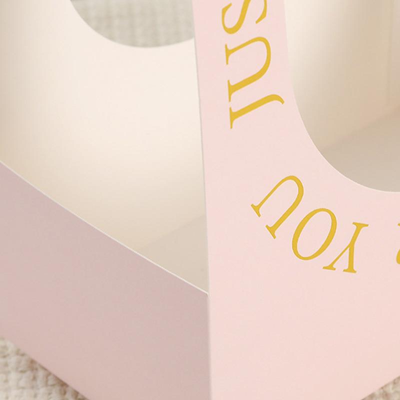 5 stk Gaveesker med Håndtak Sammenleggbare Dobbeltsidige Trykte Blomsteresker Bukett Innpakningsmateriale Blomsterkurv Håndverk Valentinsdag