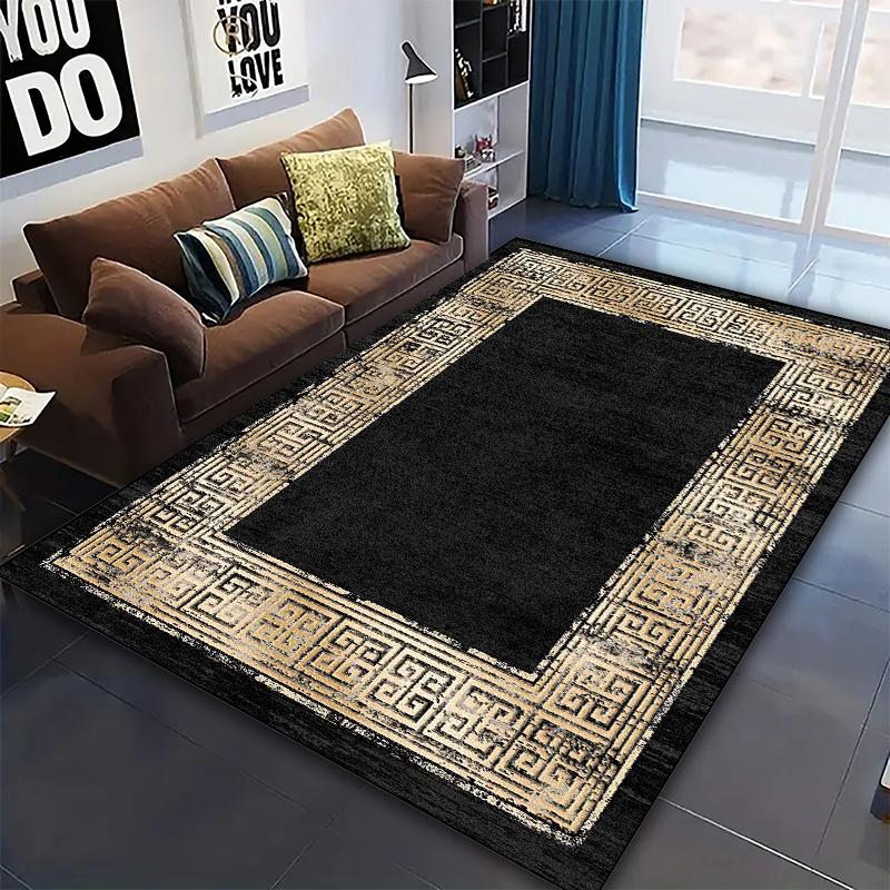 Tappeti Moderni di Lusso Grandi per Decorazione Soggiorno Tappeto Astratto Antiscivolo Tappeti per Camera da Letto Ingresso Tappetino Lavabile per Cucina