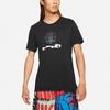 Nike SS22 Logo Print Sports Crewneck T-Shirt Men Tops Black DM2463-010