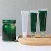 Clear Plastic Refillable Lip Balm Tubes Angled Nozzle for Precise Application Small Cosmetic Containers Empty Bottle
