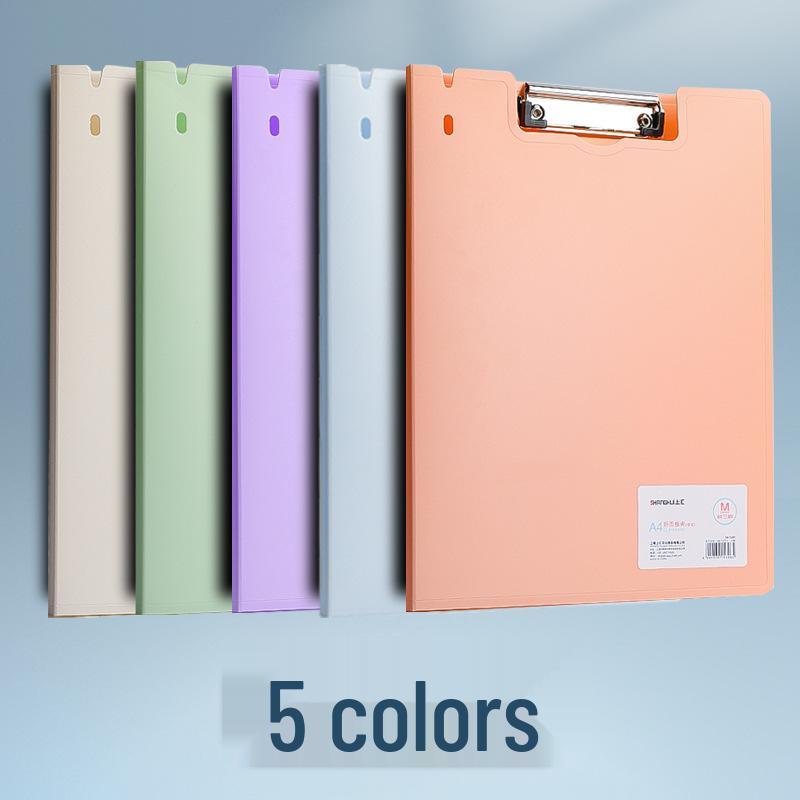 A4 Multi-Functional Clipboard: Horizontal/Vertical Writing Board & Secretary Clip