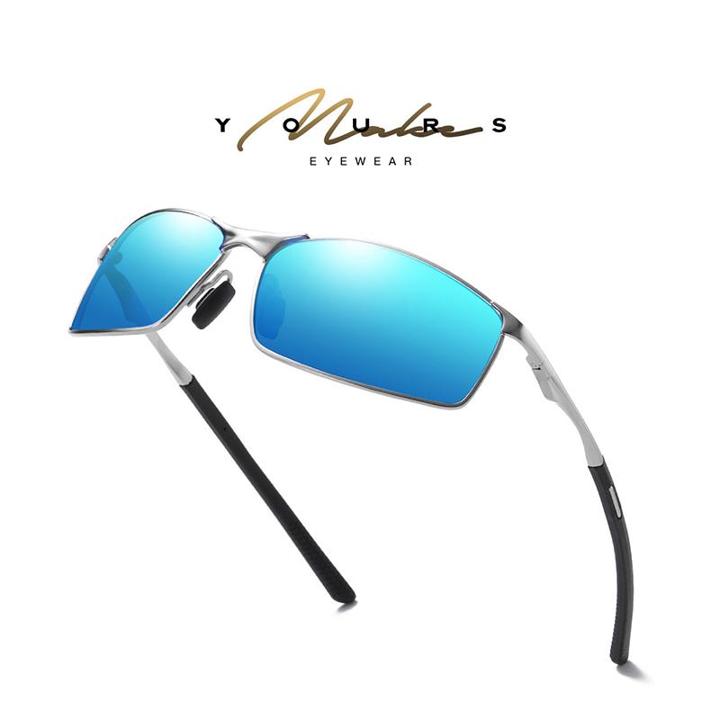 BFORTUNE Square Sunglasses Men Brand Designer Alloy Sun Glasses Driving Eyewear Photochromic Lens