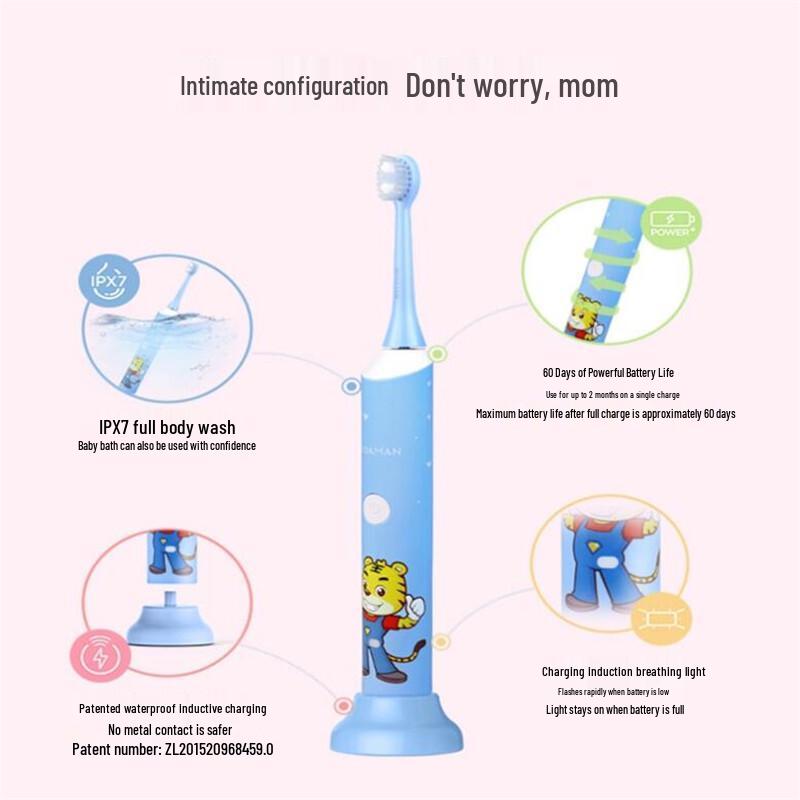 ROAMAN P3 Kids Sonic Electric Toothbrush