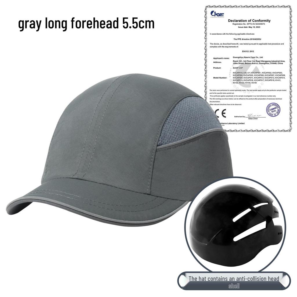 CE Certified Lightweight Anti-Collision Helmet: Summer Breathable Quick-Drying Labor Protection Cap