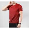 adidas Training Sports Short Sleeve T-Shirt Men Tops Burgundy EC1090