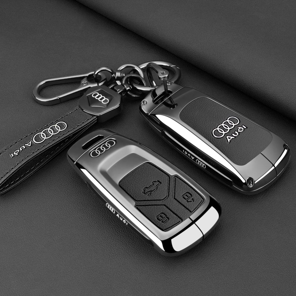 NEW Zinc Alloy Fashion Car Remote Control Key Case Cover For B Q3 A4 A5 Q5 Q7 SQ7 8W S4 S5 TT TTS 8S RS Keychain Accessories
