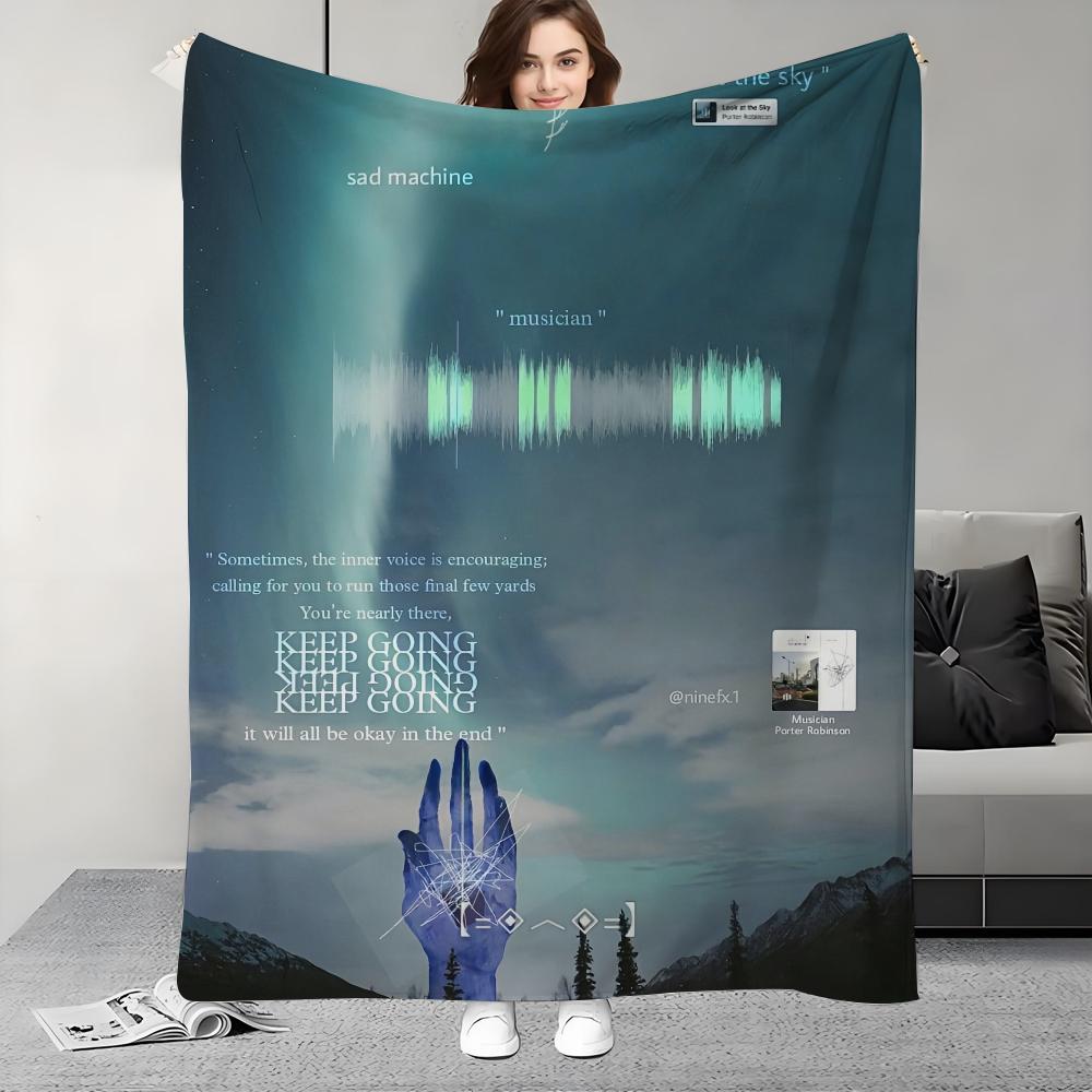 

Singer P-Porter Robinson NATURE Blanket Design Lightweight For Dorms, Naps, Living Room, Office,Sofa,All-Season 30x40in