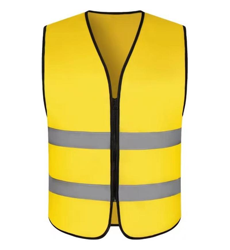 Custom Reflective Safety Vest with Logo for Nighttime Construction and Sanitation Workers