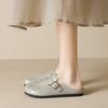 The women's pedals are the new Baotou semi-slippers, and the women's summer wears