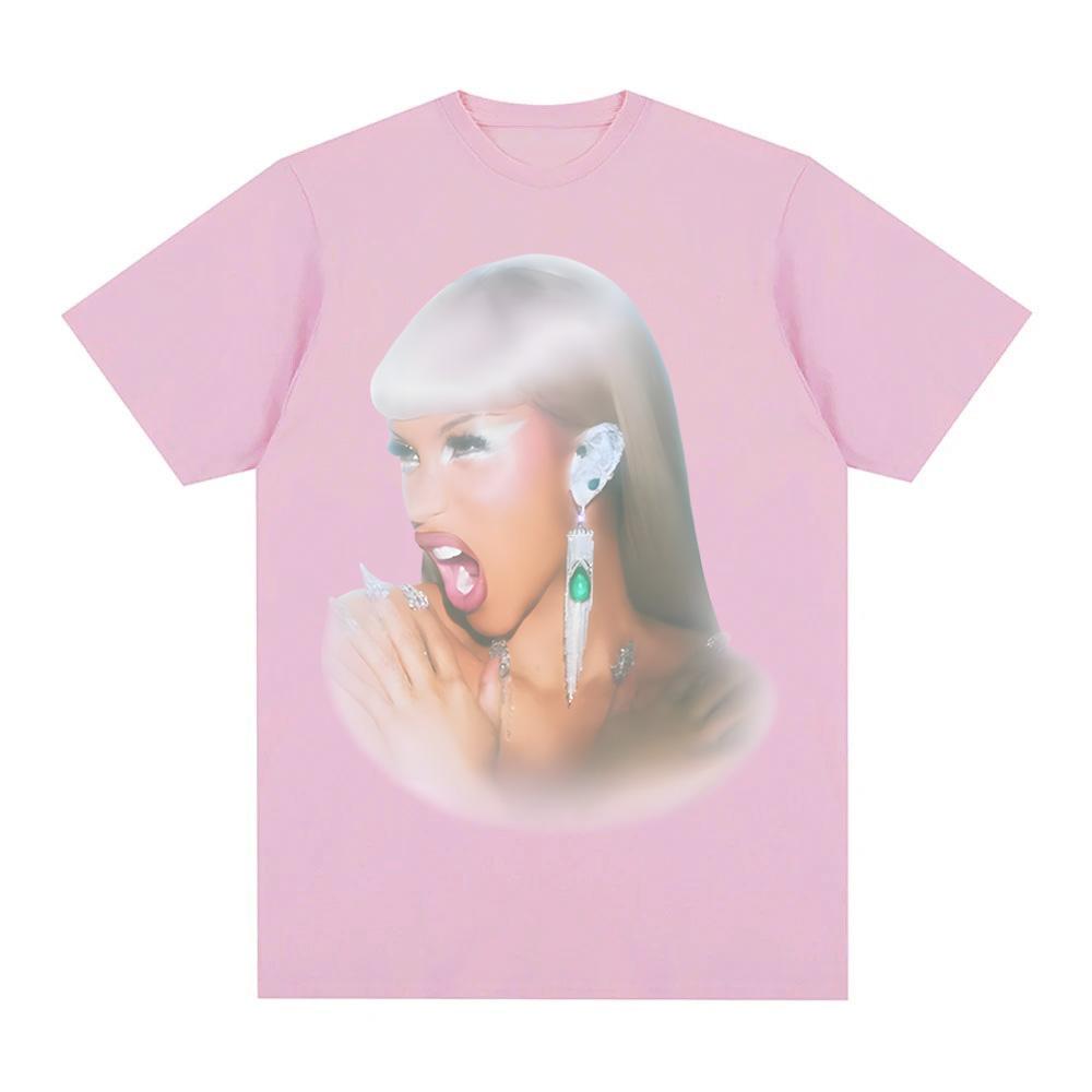 Cardi B AM I THE DRAMA IMAGINARY PLAYERZ T-SHIRT Camiseta Hombre Grunge Punk Tee-shirt Summer Round Neck 100%Cotton Tshirt