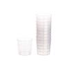 10Pcs 60Ml Measuring Cup Transparent Plastic Scale Beaker Cups Lab Graduated Liquid Container Without Handle Kitchen Baking Tool