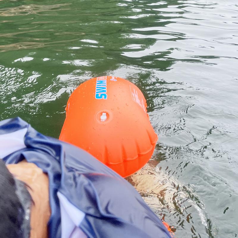 Swimming Pool Buoy Tow Floats Inflatable Life Saving Swim Buoy Pvc Inflated Air Drying Bag Drift Bag Pool Accessory Open Water