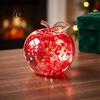 Squishy Fidget Tools for Focus Apple Stress Ball, Christmas Glitter Toy, Tactile Sensory Toys Soft Rebound Decompression Toy Kids Adults Relief