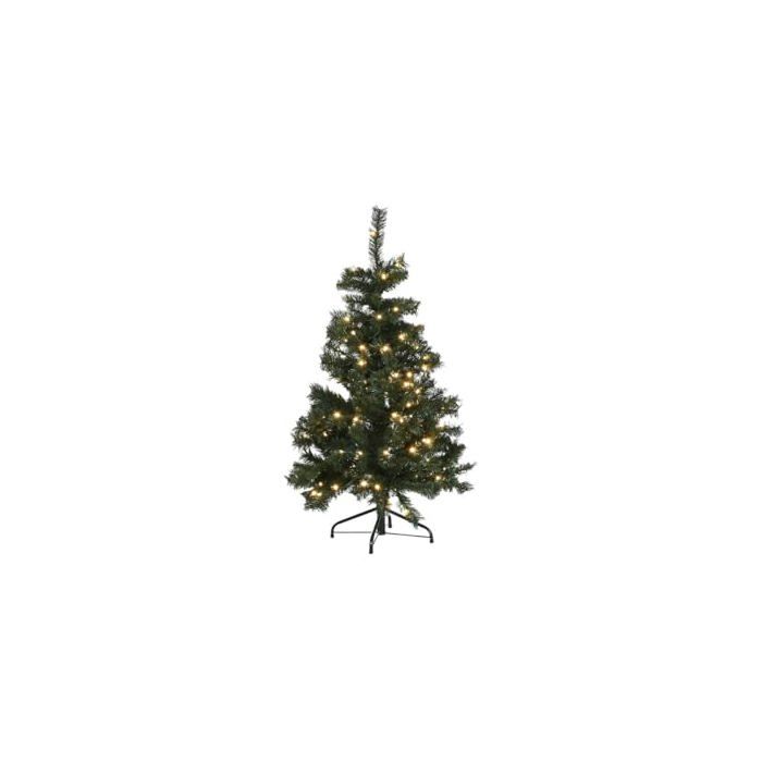 Sapin de Noël en PVC - Home ESPRIT - Vert - 76x76x120 cm - Métal - Multicolore - Qualité prix