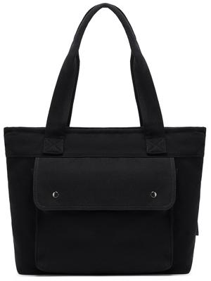 Mit Innen- und Außentaschen die richtige Tragetasche Canvas Baumwolle Uni Dick Große Kapazität Tragetasche Übernachtungsausflug Canvas-Tragetasche Öko-Tasche Canvas-Schulter