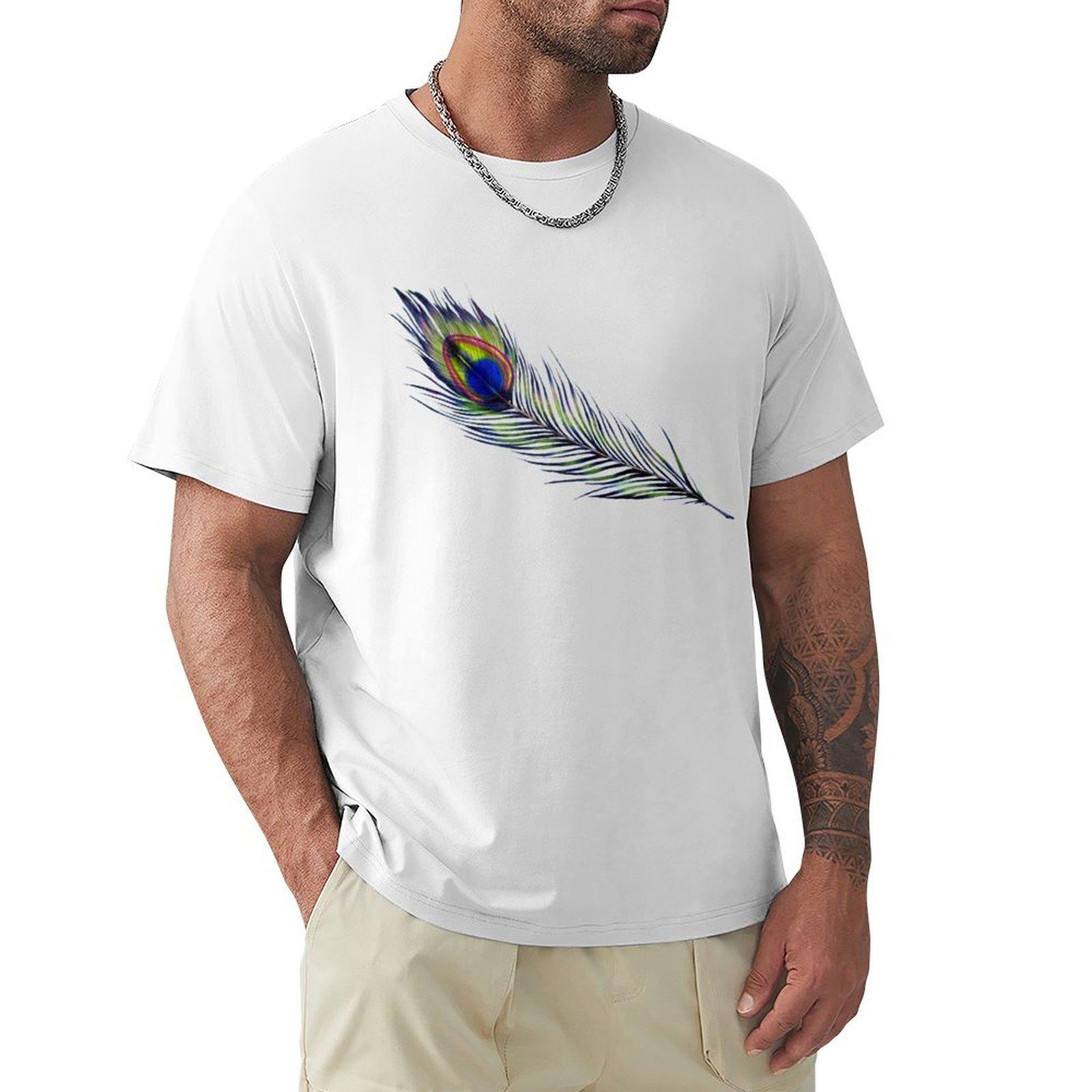 The Peacocks Feather Tshirt Soft Durable Cotton Tshirt S
