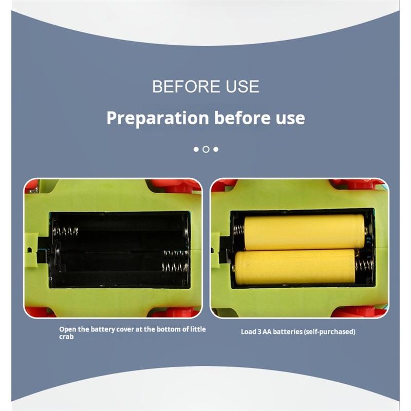 Internet Celebrity Children's Electric Rope Funny Little Crab Toy Sound And Light 3d Projection Crawling Toy