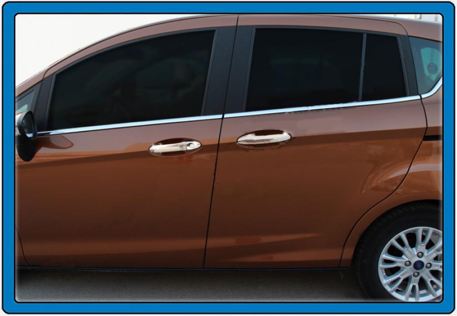 

Накладки на ручки (4 шт, нерж.) Carmos - Турецкая сталь для Ford B-Max 2012-2017 гг