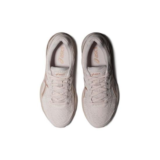 Asics Gel-Flux 4 Comfortable Sports Fabric Synthetic Leather Durable Low-Top Running Shoes Women Sneaker Beige Gold 1012A523-252