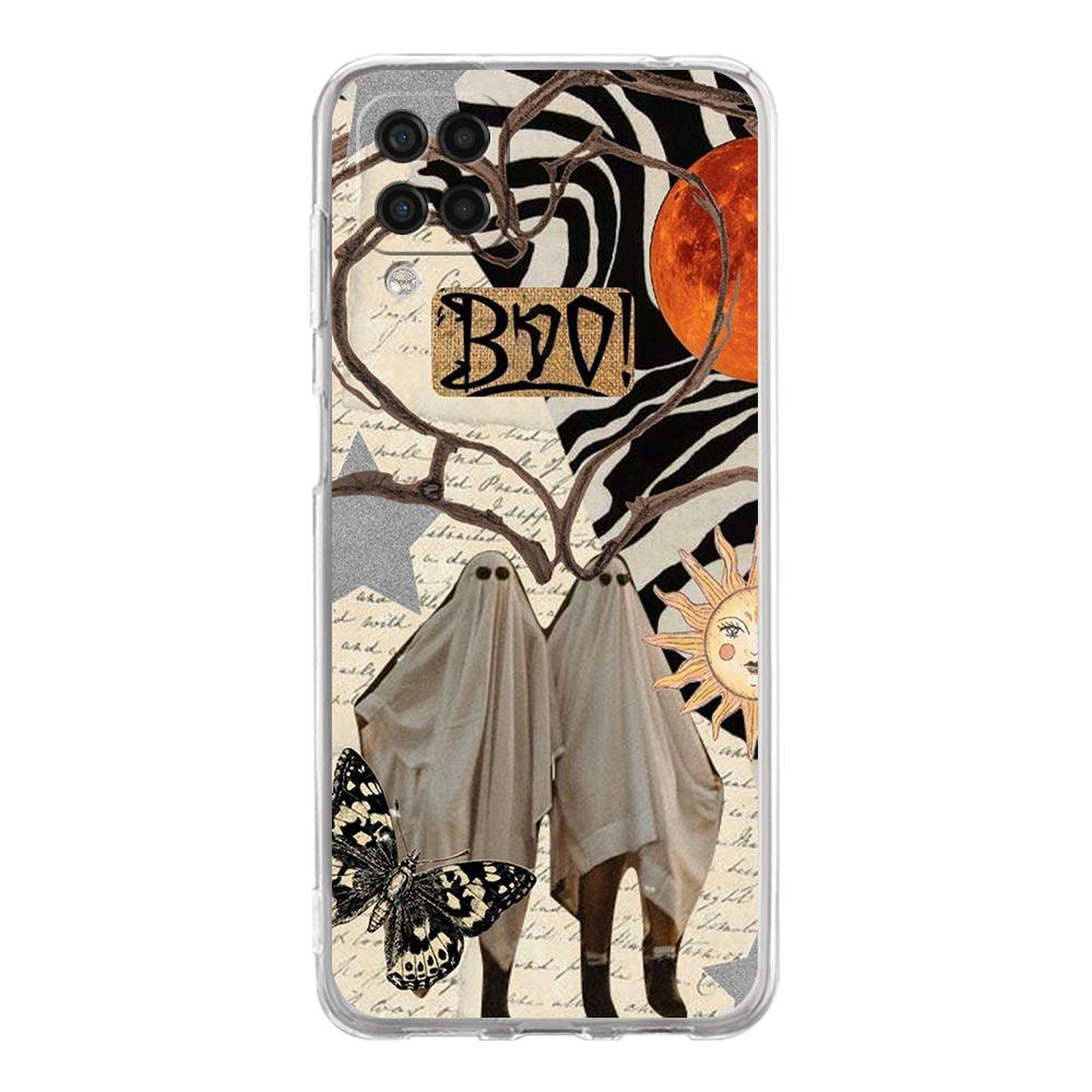 

Чехол для телефона Samsung Galaxy A13 A15 A25 A51 A71 A21S A11 A12 A31 A52 A41 A23 A53 A73 A32 5G A03S A05s, чехол с милым маленьким призраком Samsung A31