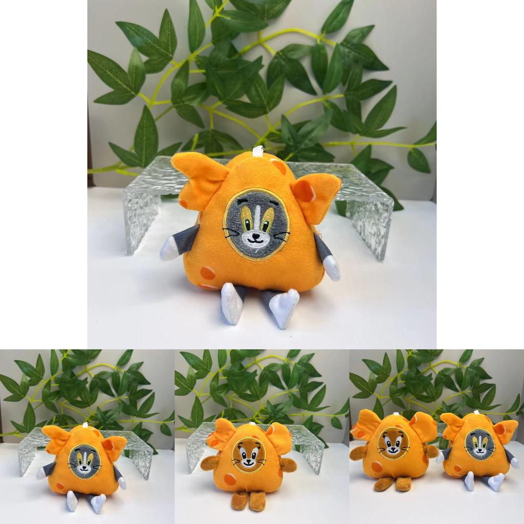 Adorable Tom And Jerry Plush Keychain Cute Animal Keychain For Backpacks And Bags