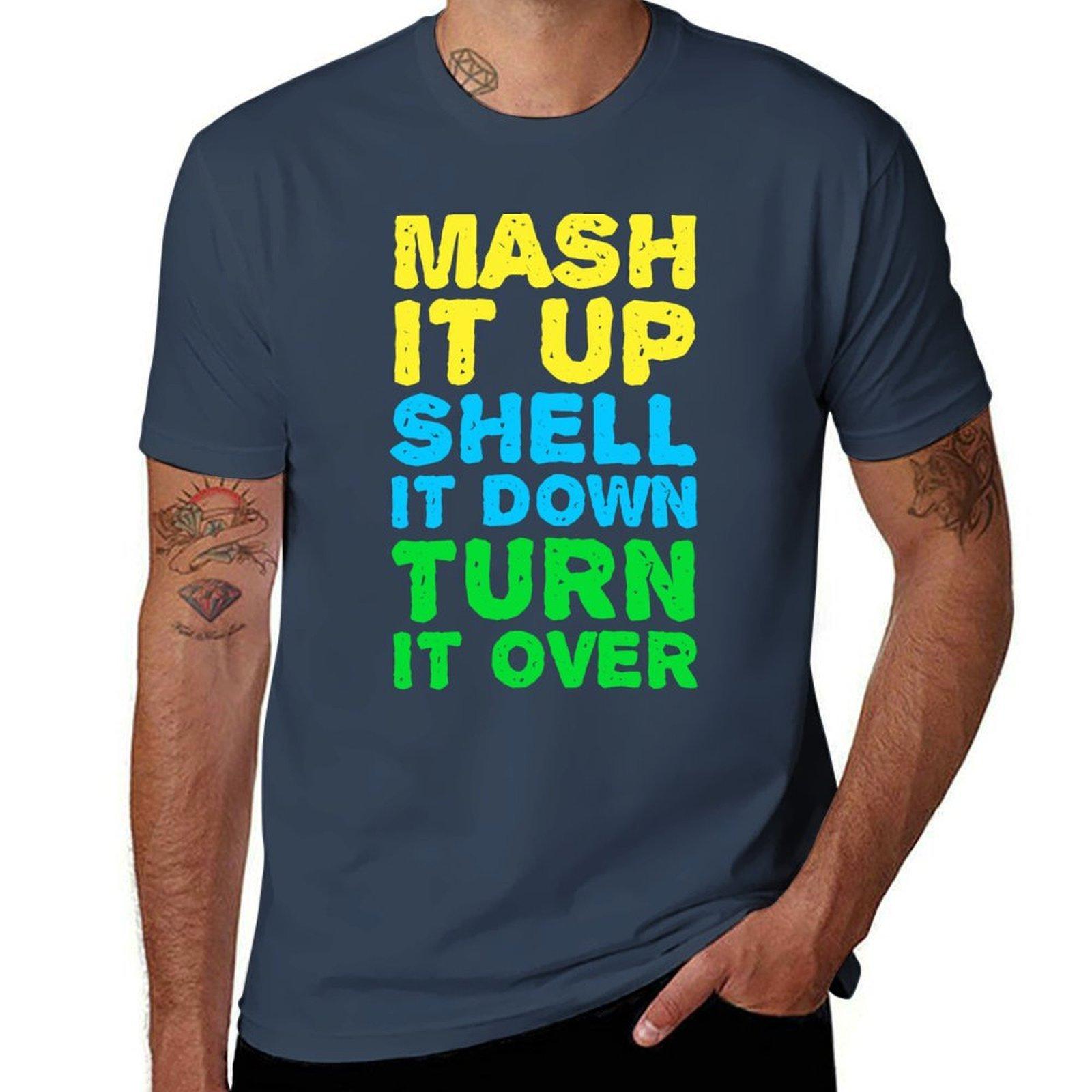 Soca 2020 Mash It Up Shell It Down Turn It Over Stage Soca Tshirt Stain Resistant Casual Tee S