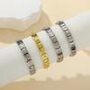 Beliebte Edelstahl-Modul-Armbandband in Herzform, elastisch
