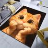 Cute Thinking Cat Print Cartoon Carpet for Bedroom Living Room Bedside Sofa Floor Mat Modern Home Decor Area Rug Luxury Gifts