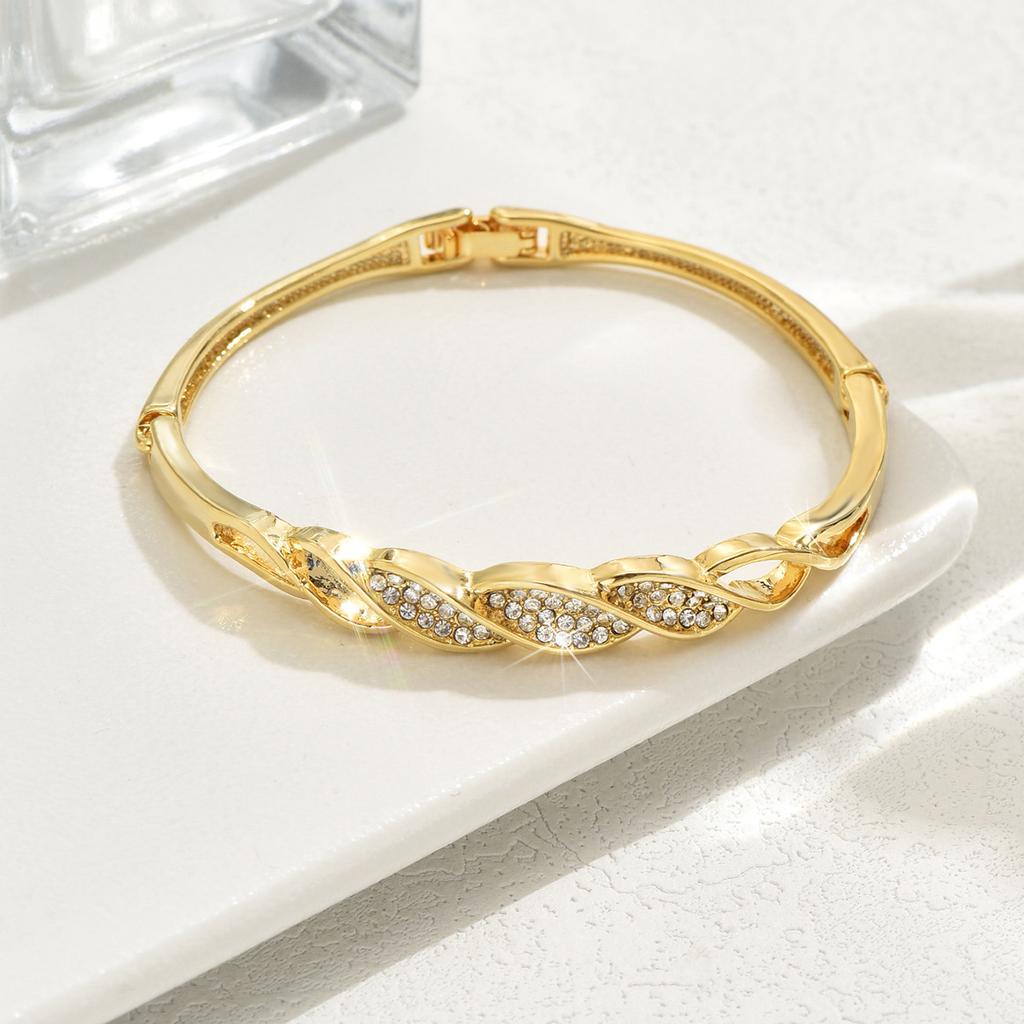 Accessories Diamond-Encrusted Fashion Simple Alloy Bracelet Light Luxury Premium Cold Wind Jewelry