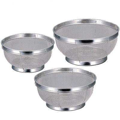 Kanai Kogyo Crystal Harmony Colander Set Made In Japan 3-Piece (19, 22, 25cm) OS-02N