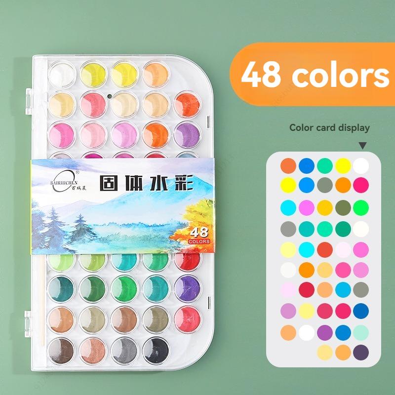 Watercolor Paint Set, Vivid Colors in Portable Box, Perfect Travel Watercolor Set for Artists, Amateur Hobbyists and Painting